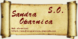 Sandra Oparnica vizit kartica